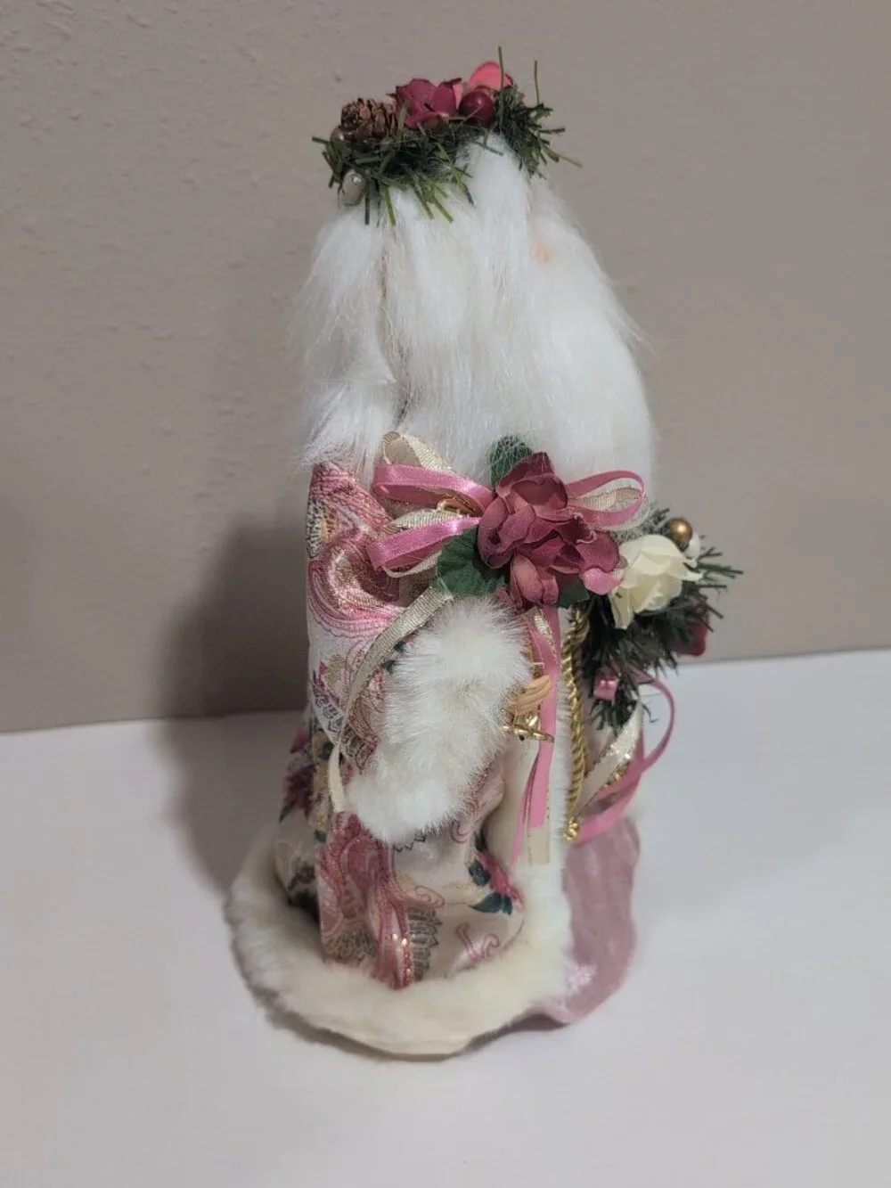 Vintage Santa Claus Table Top Or Tree Topper Decoration Kmart 12